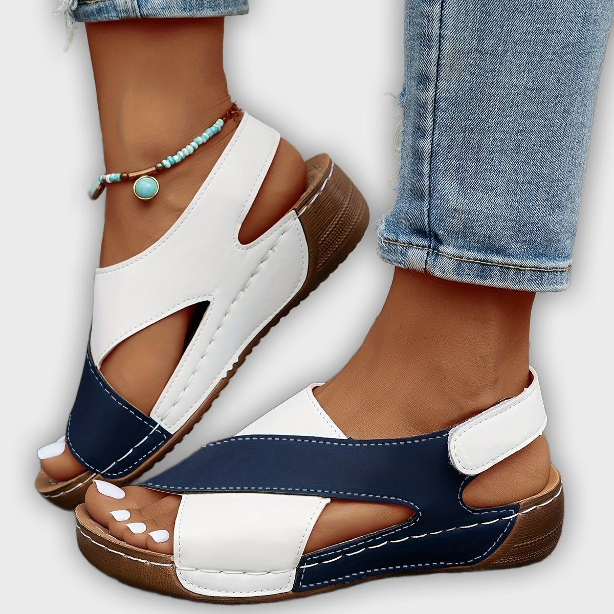 Alina Women’s Wedge Sandals – Crisscross Straps – Open Toe – Summer Comfort