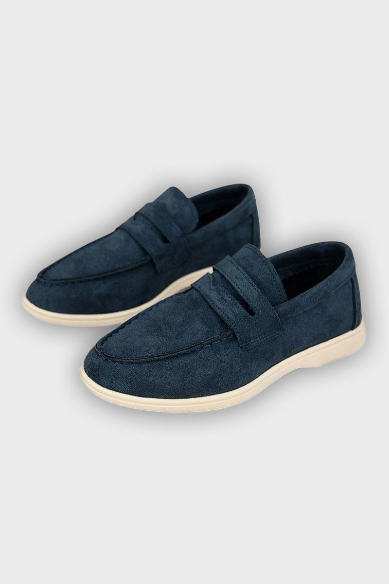 Astrid – Women’s Soft-Brushed Fabric Loafers – Pointed Toe, Cushioned Insole