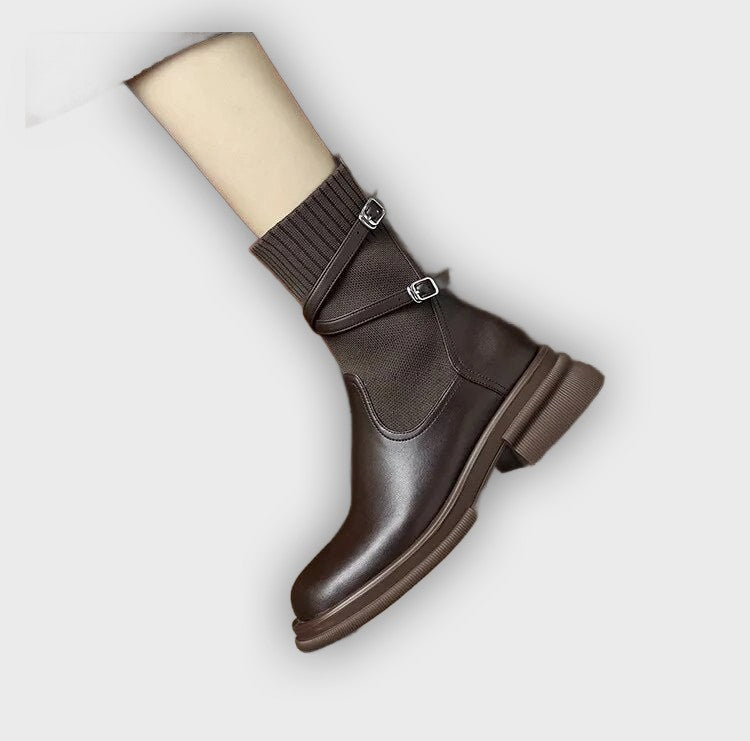 Elfrid – Women’s Retro Platform Boots with Chunky Sole & Vintage Design