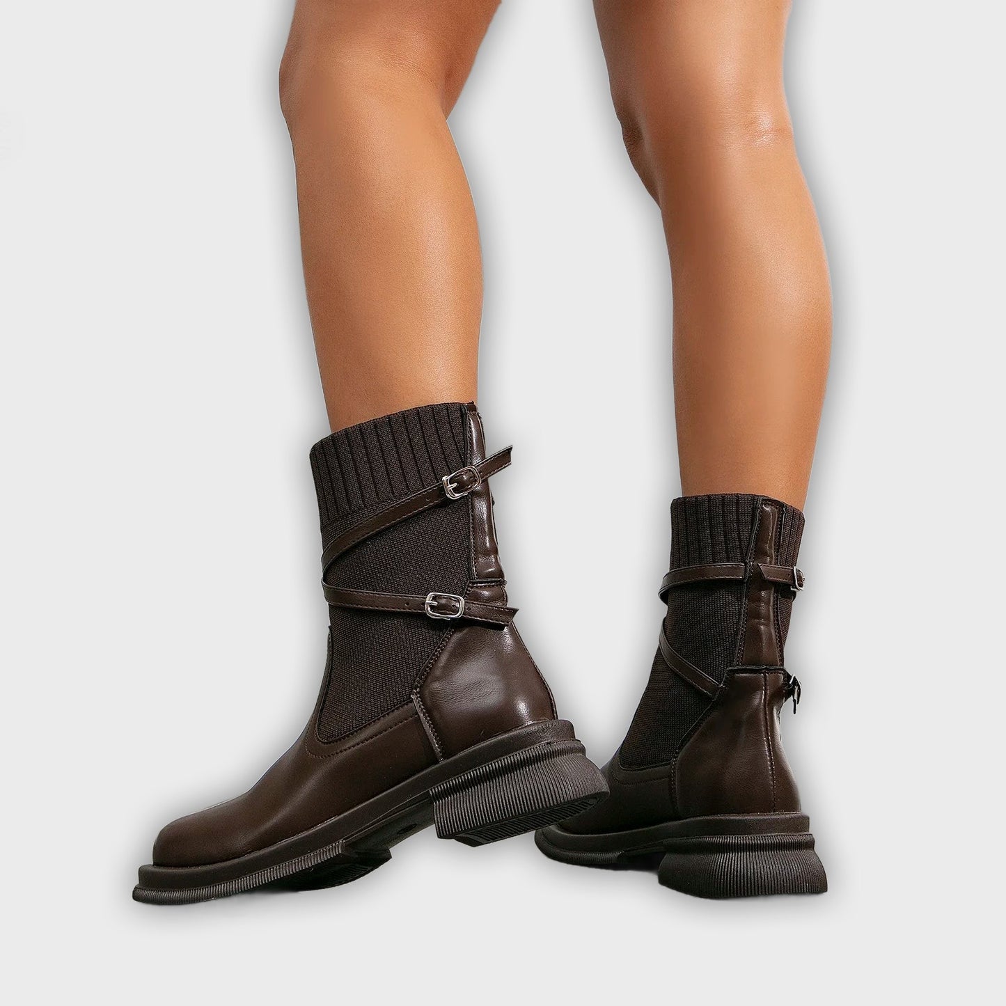 Elfrid – Women’s Retro Platform Boots with Chunky Sole & Vintage Design