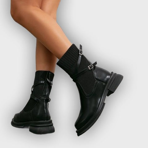 Elfrid – Women’s Retro Platform Boots with Chunky Sole & Vintage Design