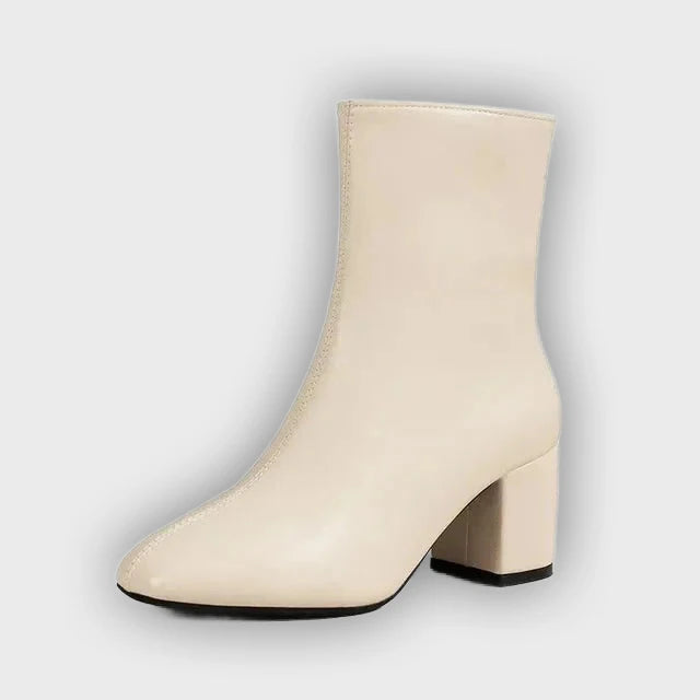 Elida – Women’s High Heel Ankle Boots with Side Zip & Pointed Toe