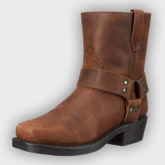 Elise – Women’s Zip-Up Leather Ankle Boots with Sleek Silhouette