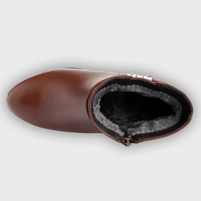 Isolde – Women’s Suede Ankle Boots with Side Zip & Cushioned Insole