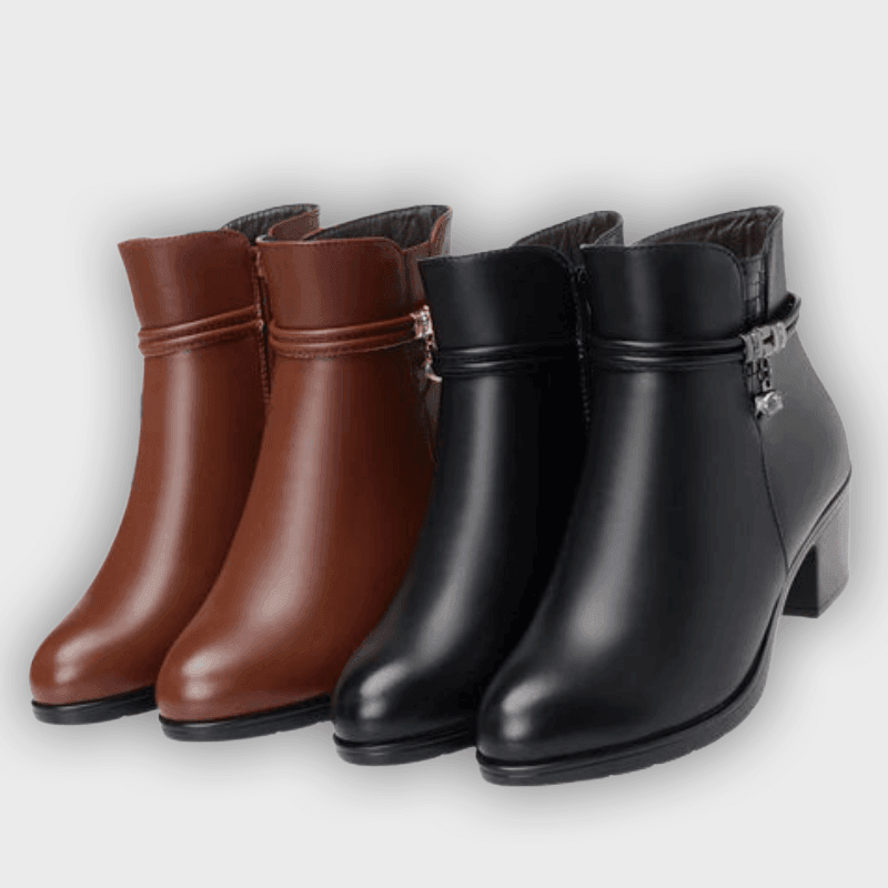 Isolde – Women’s Suede Ankle Boots with Side Zip & Cushioned Insole