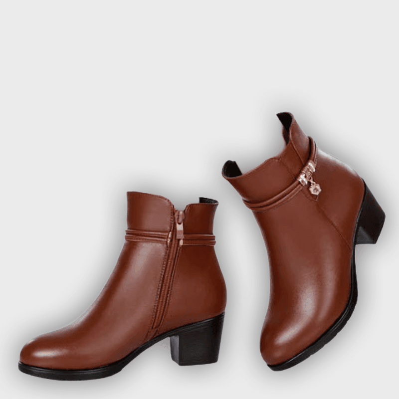 Isolde – Women’s Suede Ankle Boots with Side Zip & Cushioned Insole