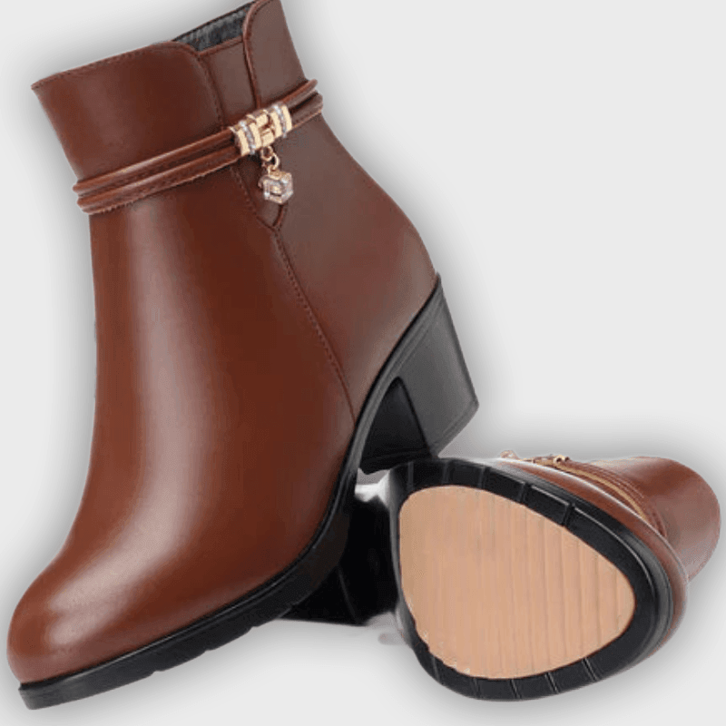 Isolde – Women’s Suede Ankle Boots with Side Zip & Cushioned Insole