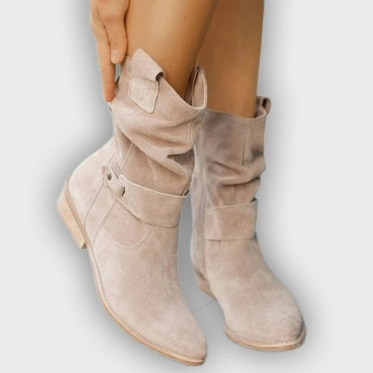 Lana – Women’s Ankle Boots with Side Zipper – Casual Oval Toe