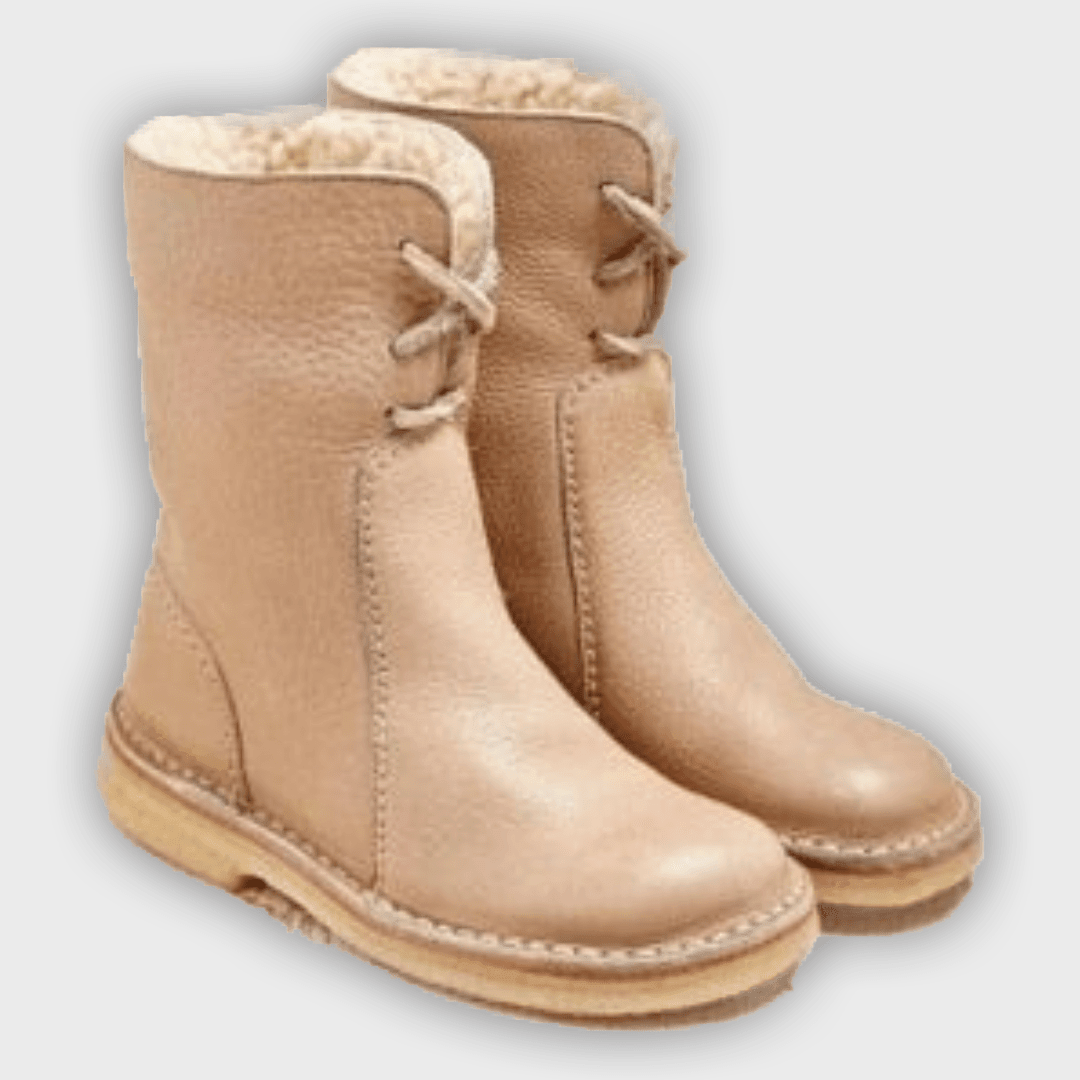 Lesli – Women’s Leather Lace-Up Ankle Boots with 2-Inch Heel