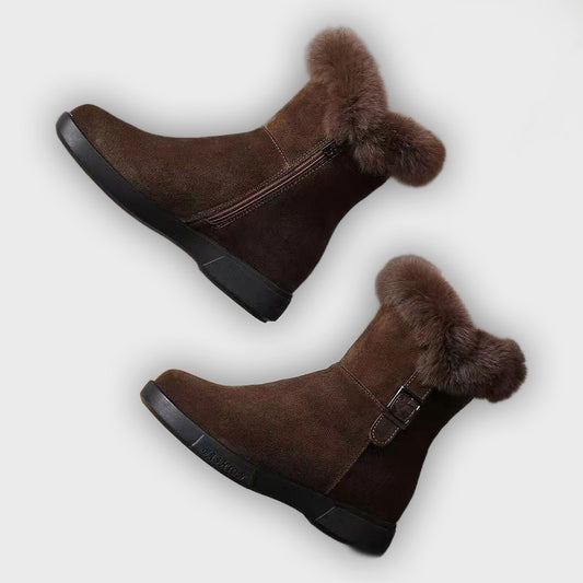 Maja – Women’s Winter Snow Boots with Thick Lining & Side Zipper