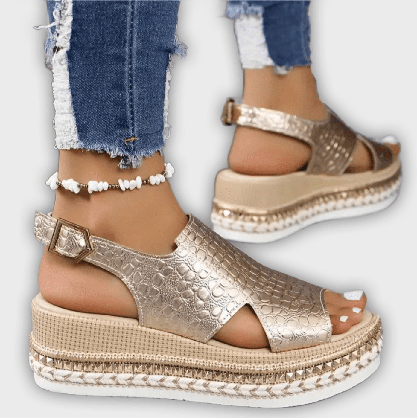 Manon – Women’s Platform Sandals – Orthopedic Support – Slingback Strap