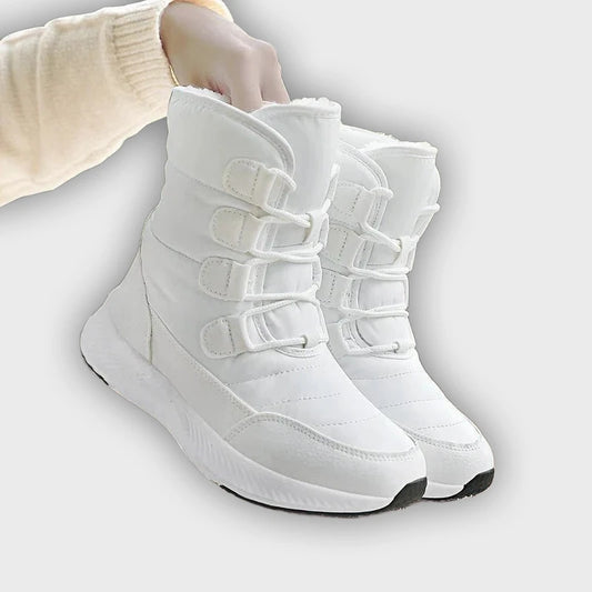 Marnie – Women’s Combat Boots with Plush Lining & Flat Sole for Winter