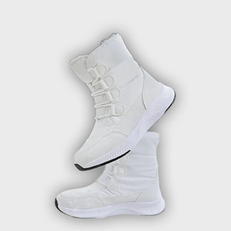 Marnie – Women’s Combat Boots with Plush Lining & Flat Sole for Winter