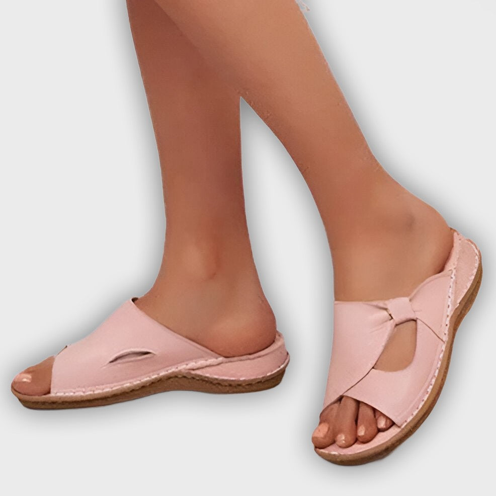 Mila Women’s Wedge Sandals – Slip-On – Cut-Out Design – Cushioned Insole