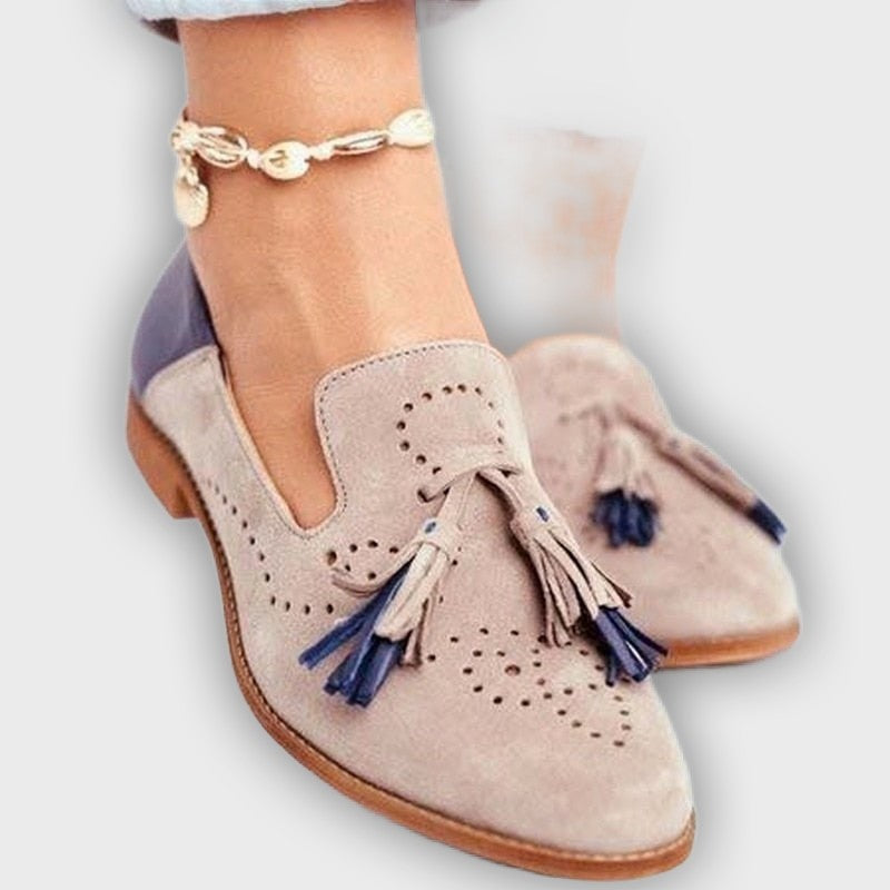 Roisin – Women’s Leather Loafers with Tassel Detail