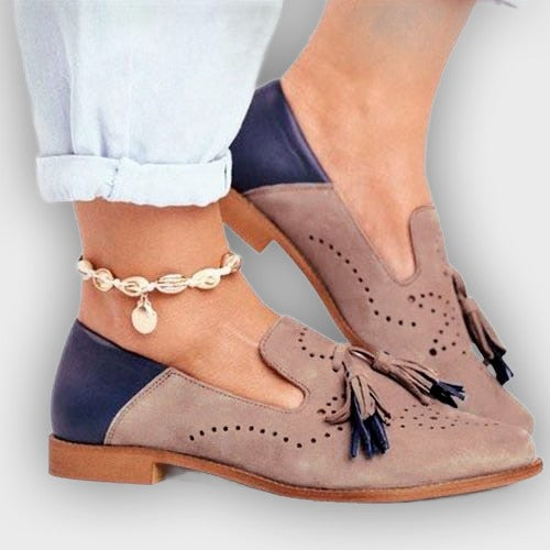 Roisin – Women’s Leather Loafers with Tassel Detail