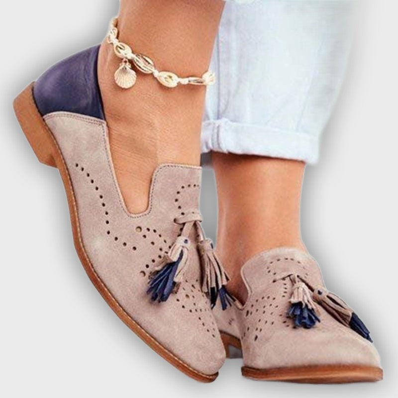 Roisin – Women’s Leather Loafers with Tassel Detail