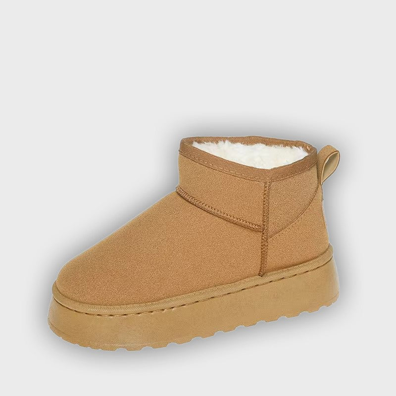 Romina – Women’s Suede-Look Ankle Boots with Plush Lining & Rugged Sole