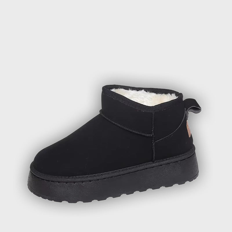 Romina – Women’s Suede-Look Ankle Boots with Plush Lining & Rugged Sole