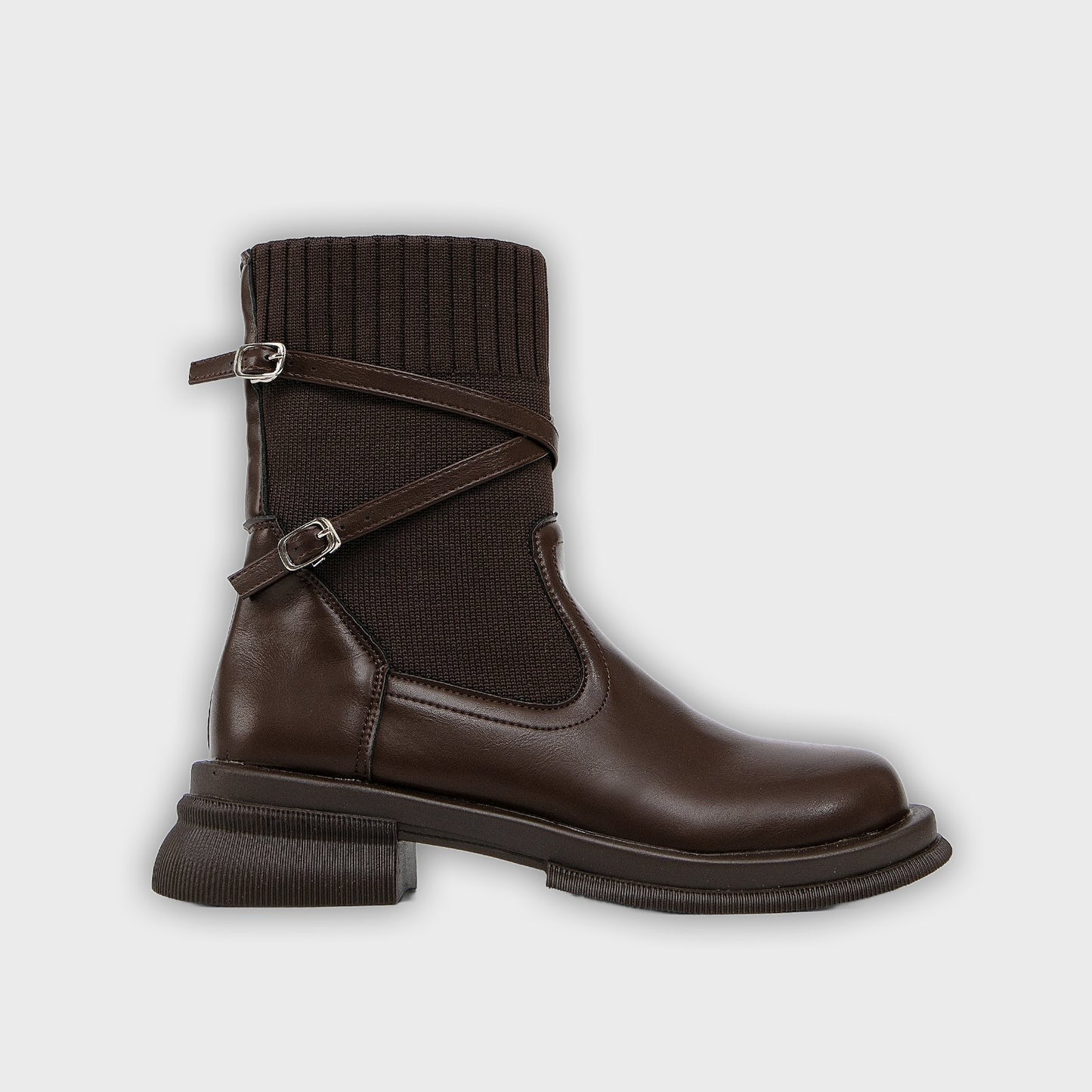 Runa – Women’s Faux Leather Ankle Boots with Chic Strap Details