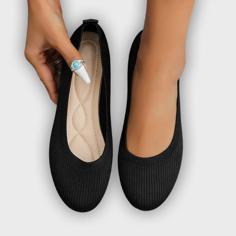 Signe – Women’s Loafers – Knit Fabric Slip-On with Orthopedic Support