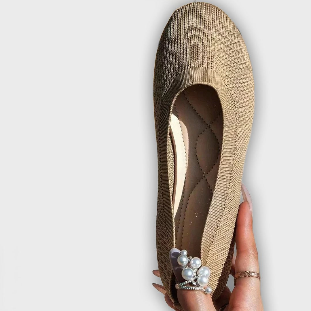 Signe – Women’s Loafers – Knit Fabric Slip-On with Orthopedic Support