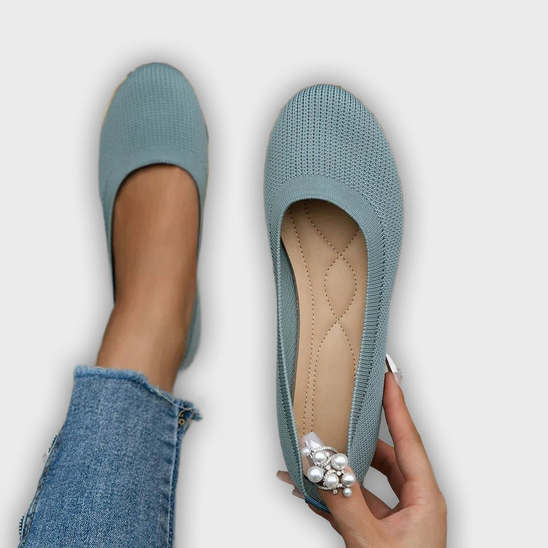 Signe – Women’s Loafers – Knit Fabric Slip-On with Orthopedic Support