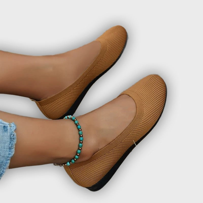 Signe – Women’s Loafers – Knit Fabric Slip-On with Orthopedic Support