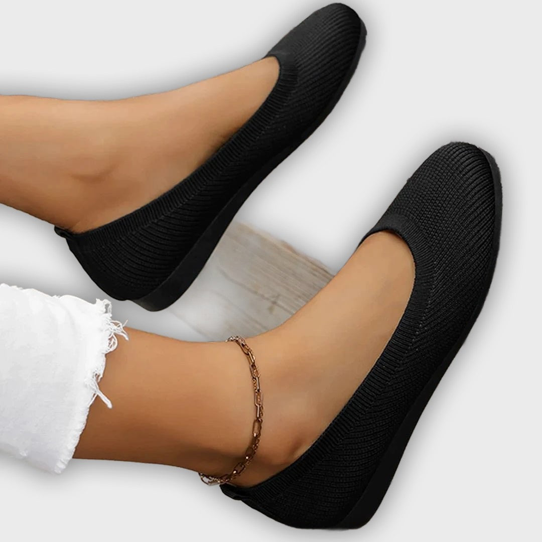 Signe – Women’s Loafers – Knit Fabric Slip-On with Orthopedic Support