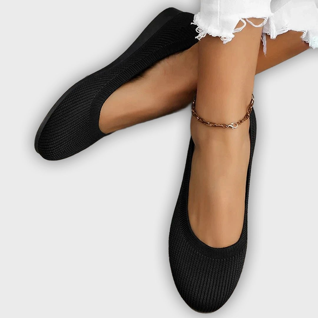 Signe – Women’s Loafers – Knit Fabric Slip-On with Orthopedic Support