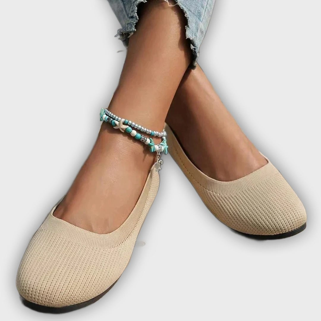 Signe – Women’s Loafers – Knit Fabric Slip-On with Orthopedic Support