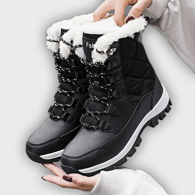 Talia – Women’s Cozy Outdoor Lace-Up Boots with Warm Lining