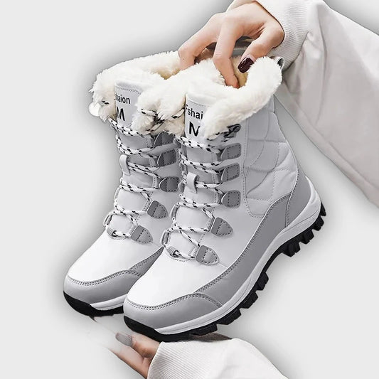 Talia – Women’s Cozy Outdoor Lace-Up Boots with Warm Lining