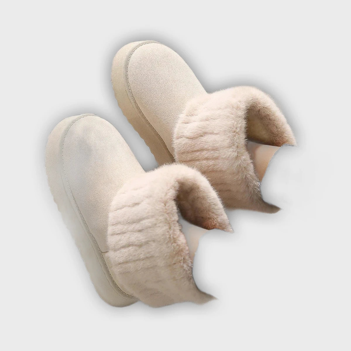 Veera – Women’s Luxurious Fur Lined Boots – Flat Heel, Cozy & Elegant