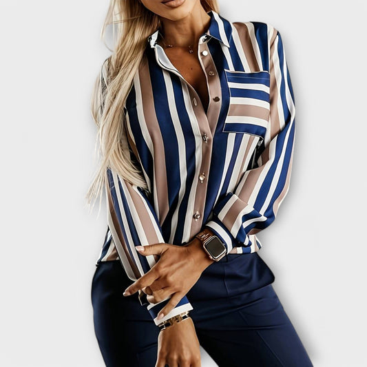Emily - Relaxed Striped Blouse for Casual Wear