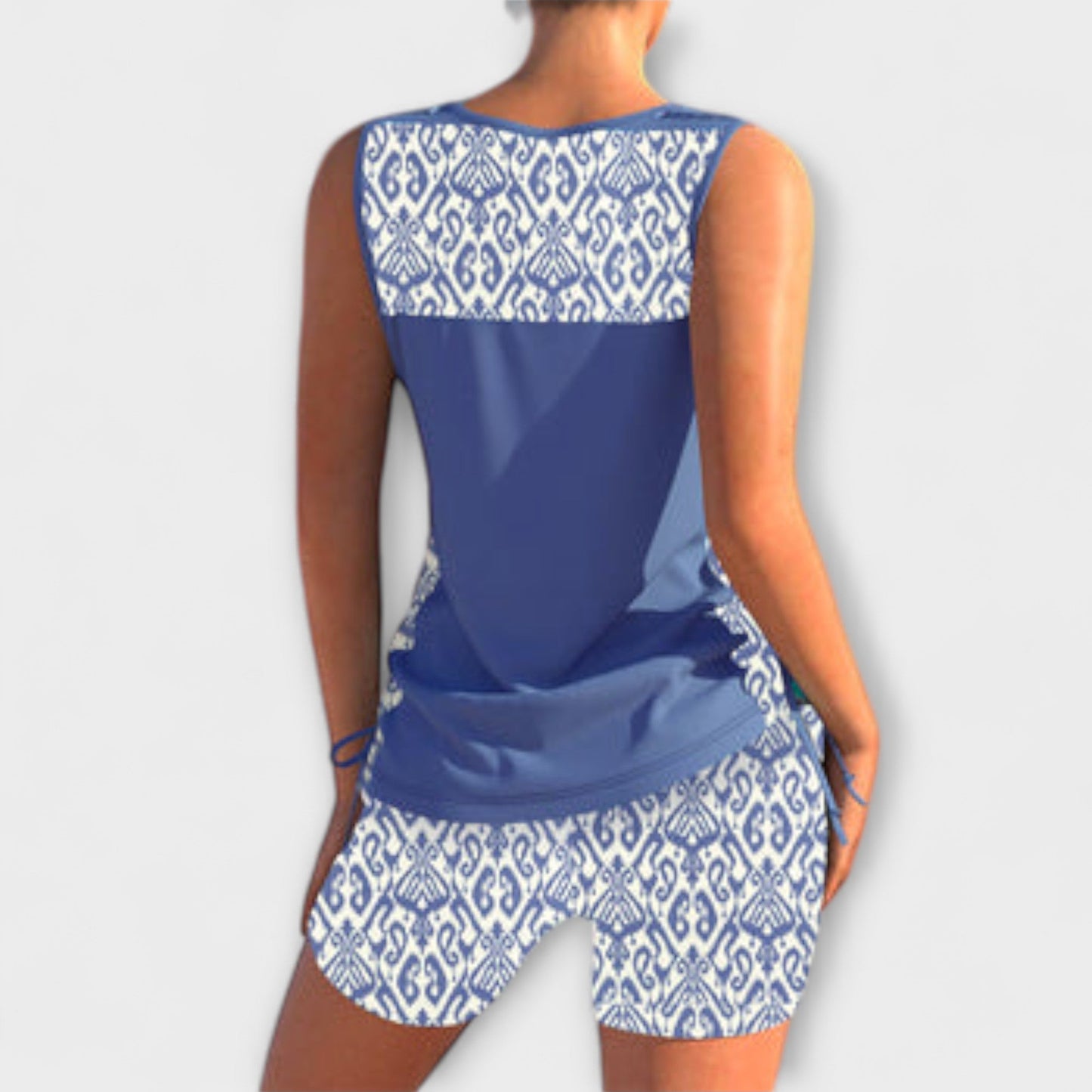 Sylvia - Geometric Print Tankini
