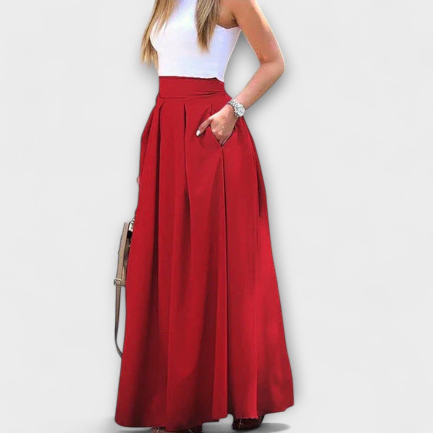 Tzafira – Stylish High-Waisted Maxi Skirt