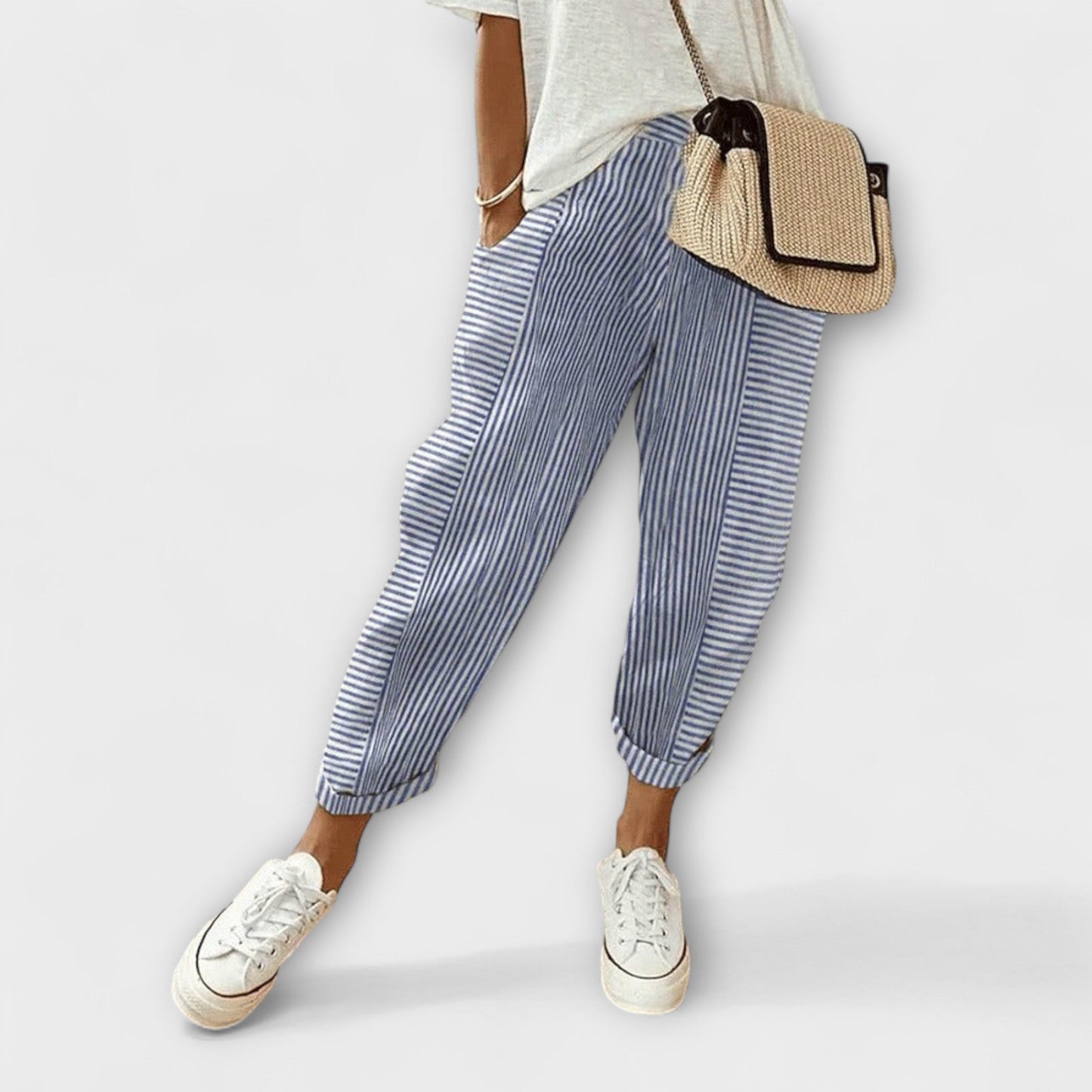 Sanne - Cozy Striped Pants