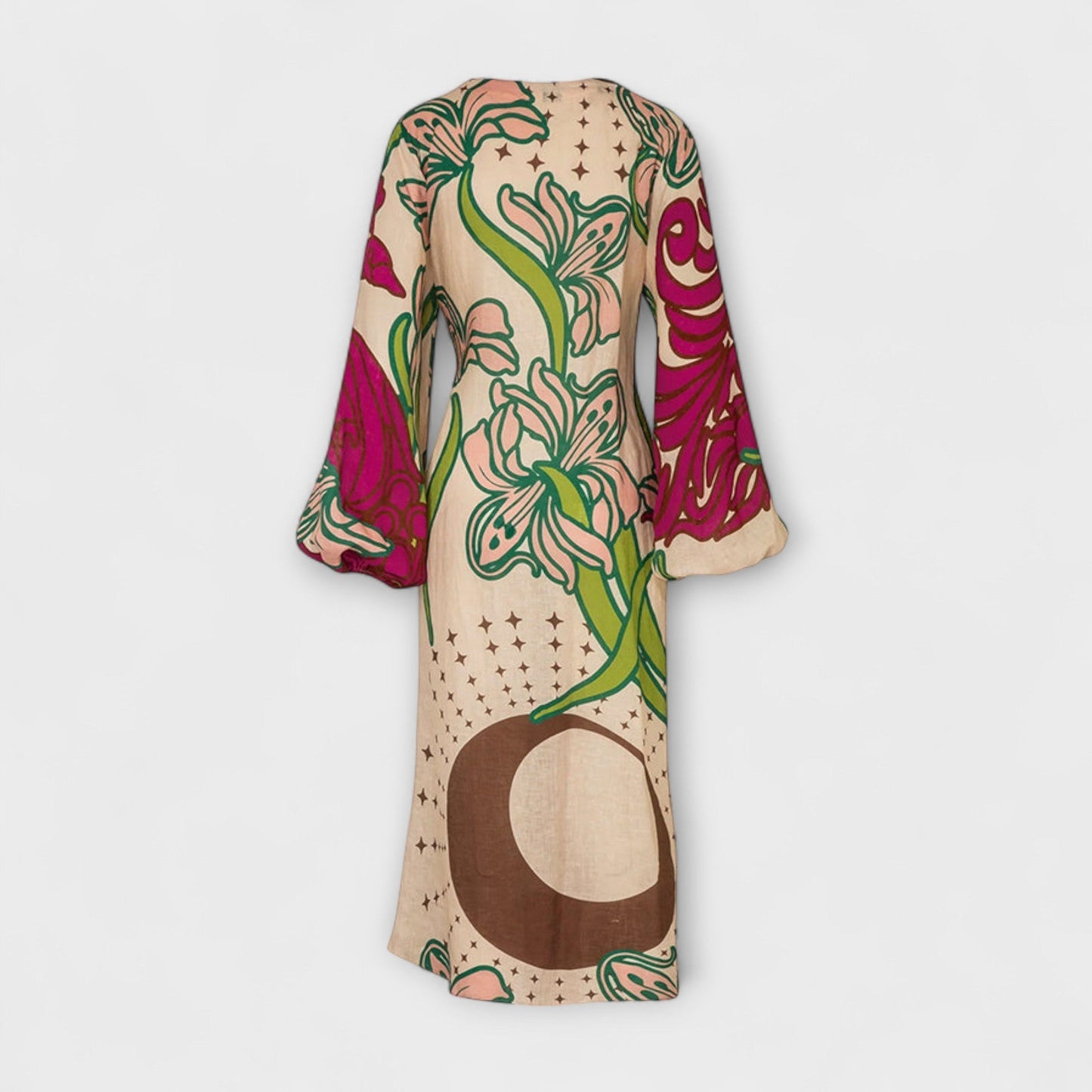 Tracey - Tie Waist Maxi Tunic Dress
