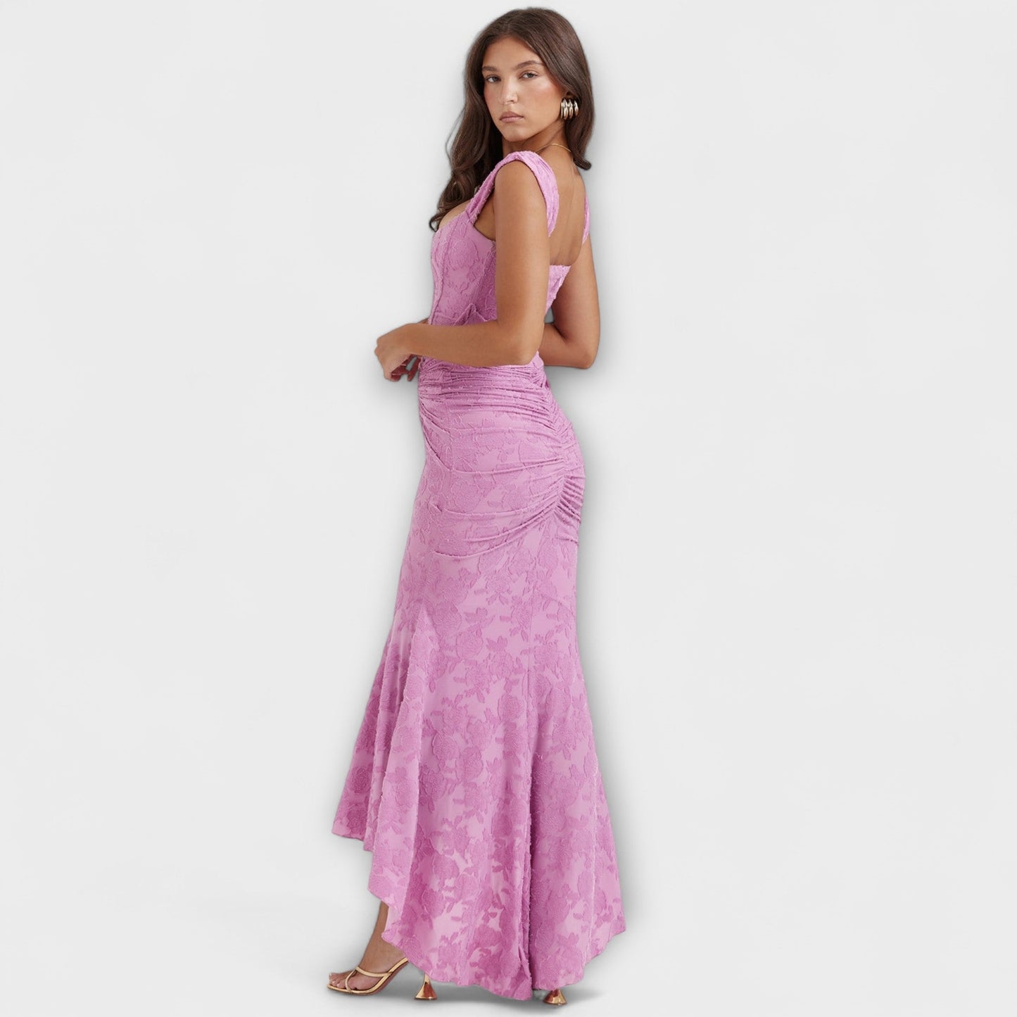 Renske - Elegant Long Dress with Refined Corset