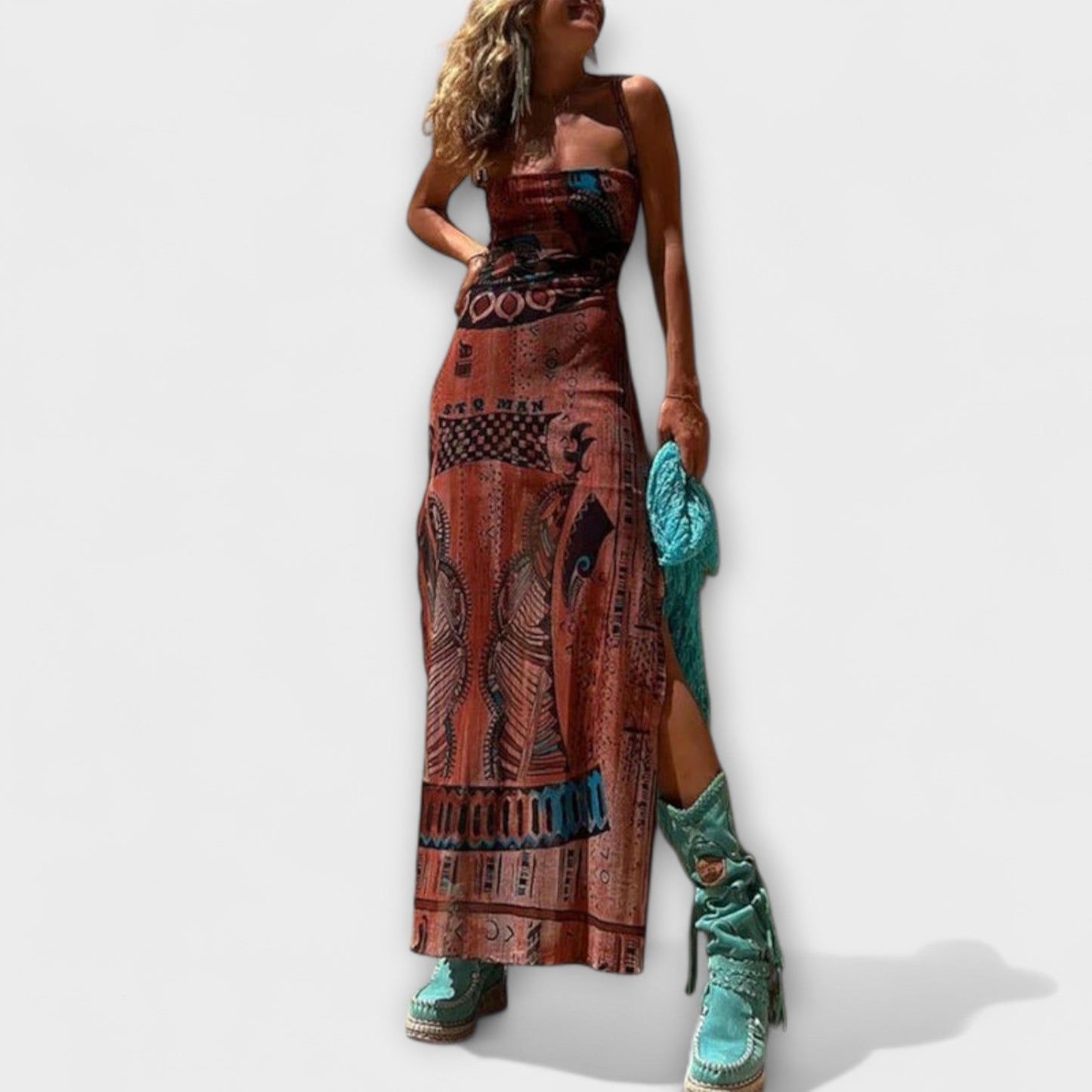 Fee - One-of-a-Kind Midi Dress with Cowl Neck