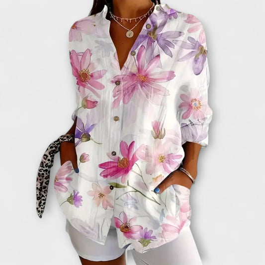 Gaida - Lightweight Floral Summer Blouse