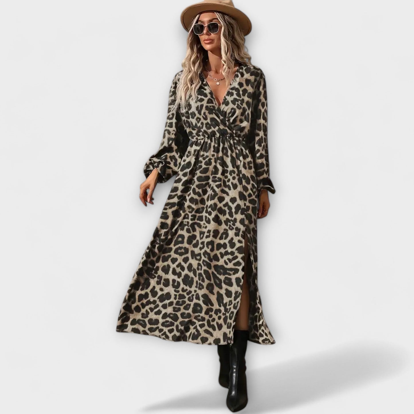 Natalie - Chic Leopard Print Dress