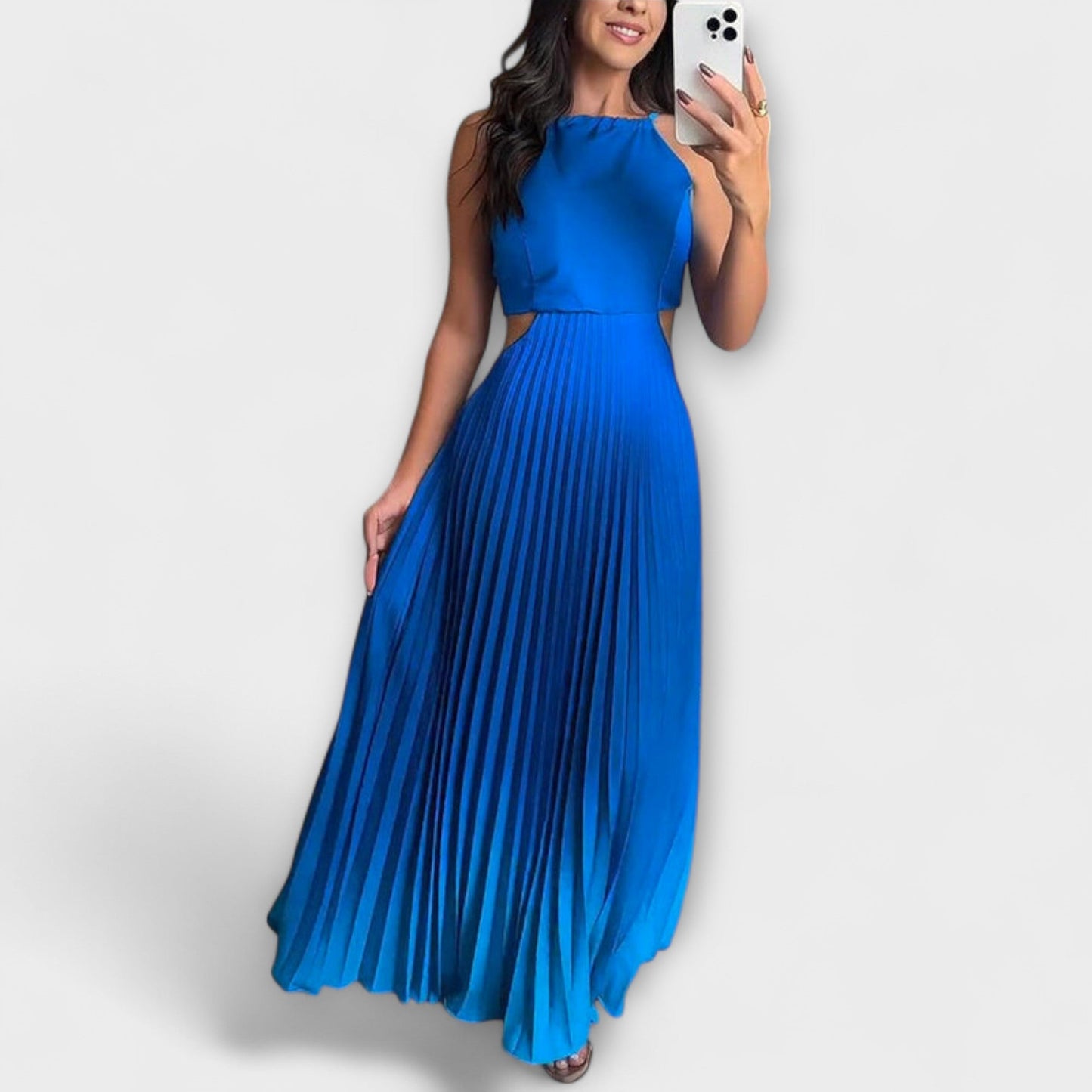 Haven - Trendy Backless Tie-Dye Maxi Dress