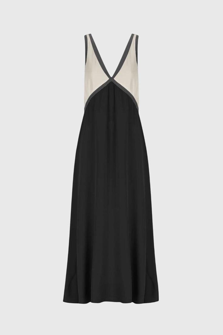 Summer Boho Dress with V-Neck