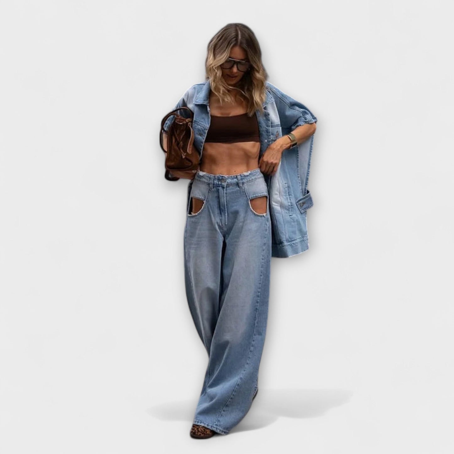 Blair - Relaxed Fit Sleeveless Denim Set