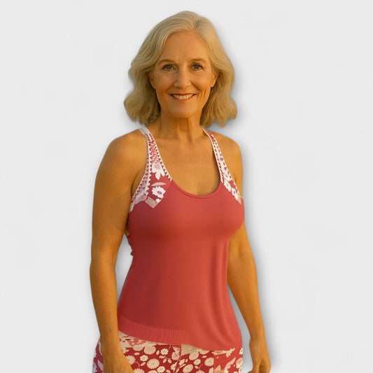 Lynne – Floral Print Two-Piece Swimsuit