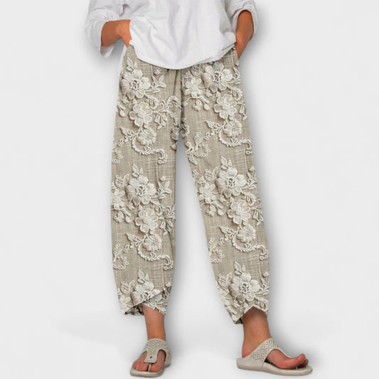 Abigail - Cozy Printed Pants