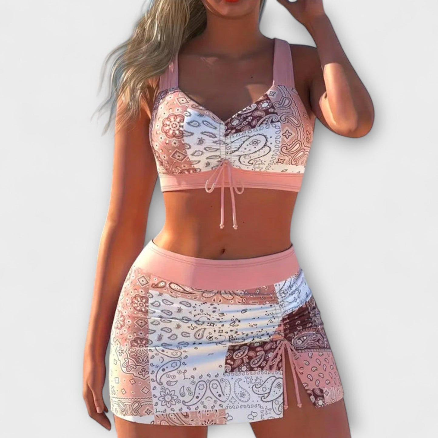 Pauline - Rock Bikini with Bow Detail