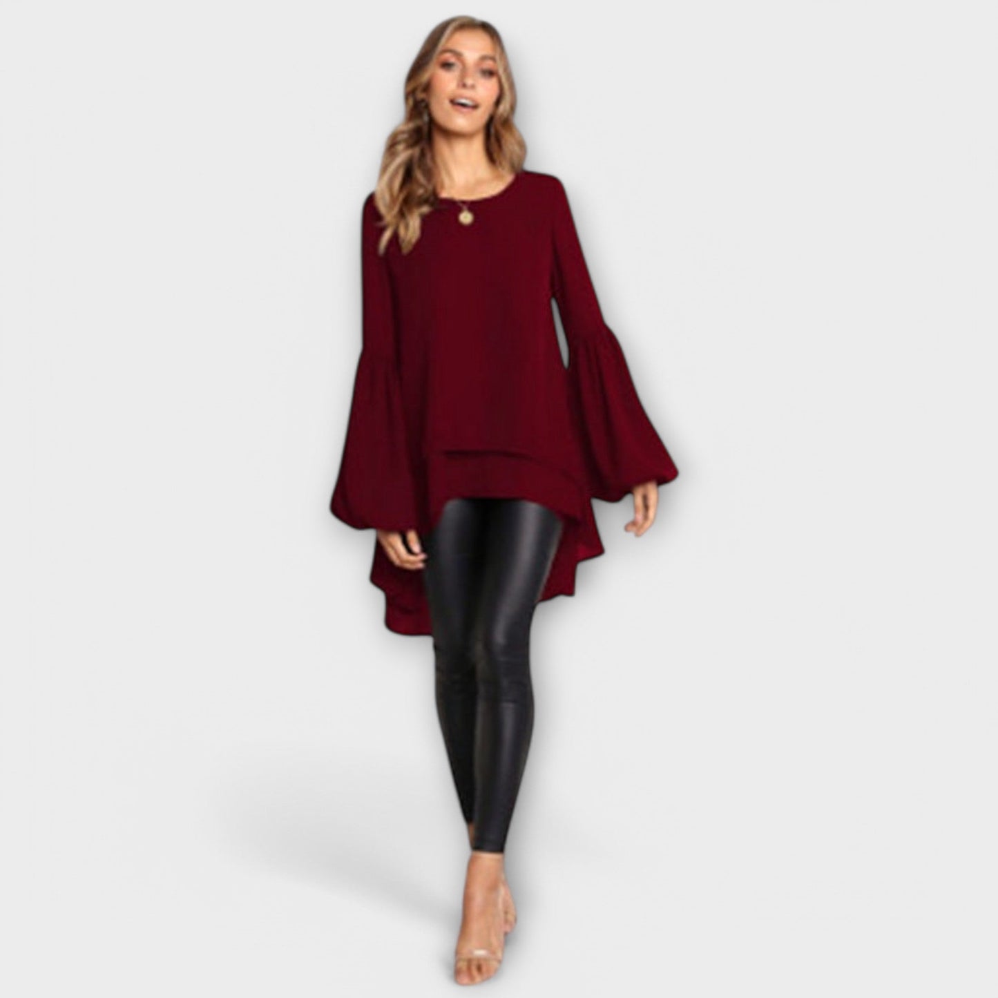 Aria - The Ideal Spring Blouse with a Round Neckline